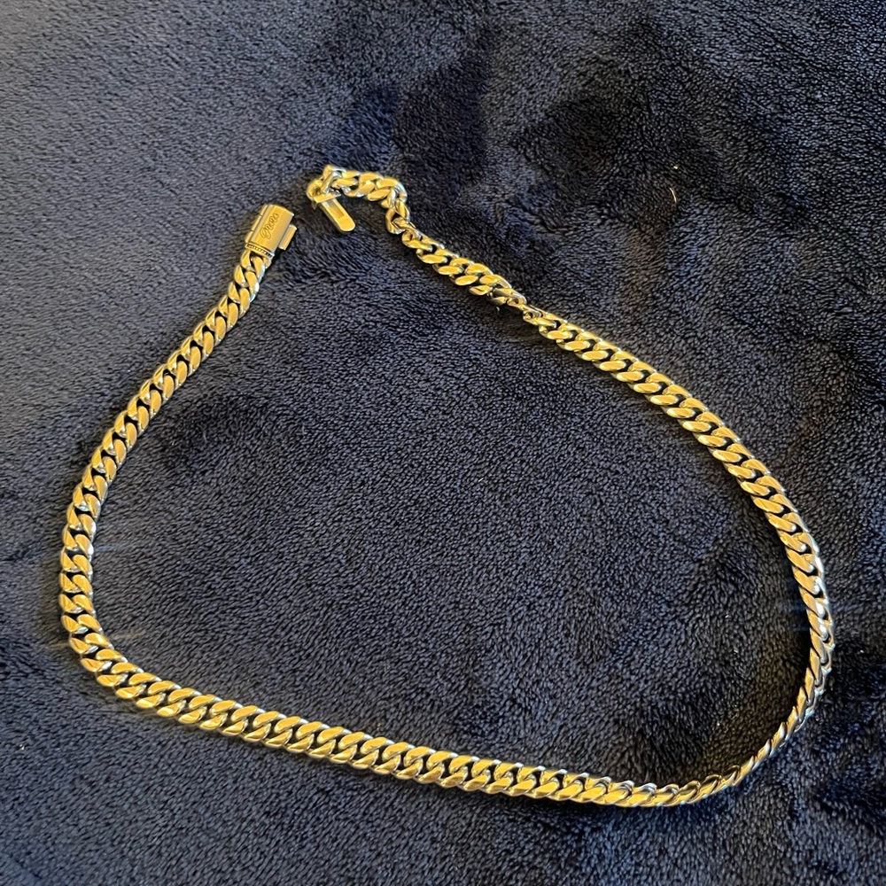 NEW GUU 4mm Silver Cuban Necklace Chain for Men 20 inches. Absolutely beautiful!